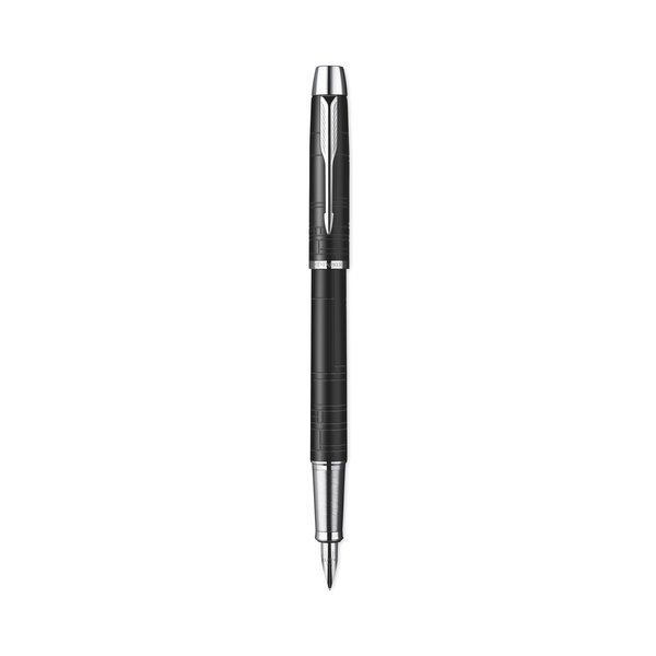 Parker IM Premium Stick Roller Ball Pen Gift Box, 0.7mm, Black/Chrome 1931658